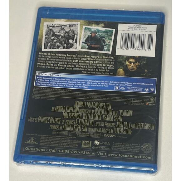 BRAND NEW Platoon on Blu Ray - Picture 2 of 2